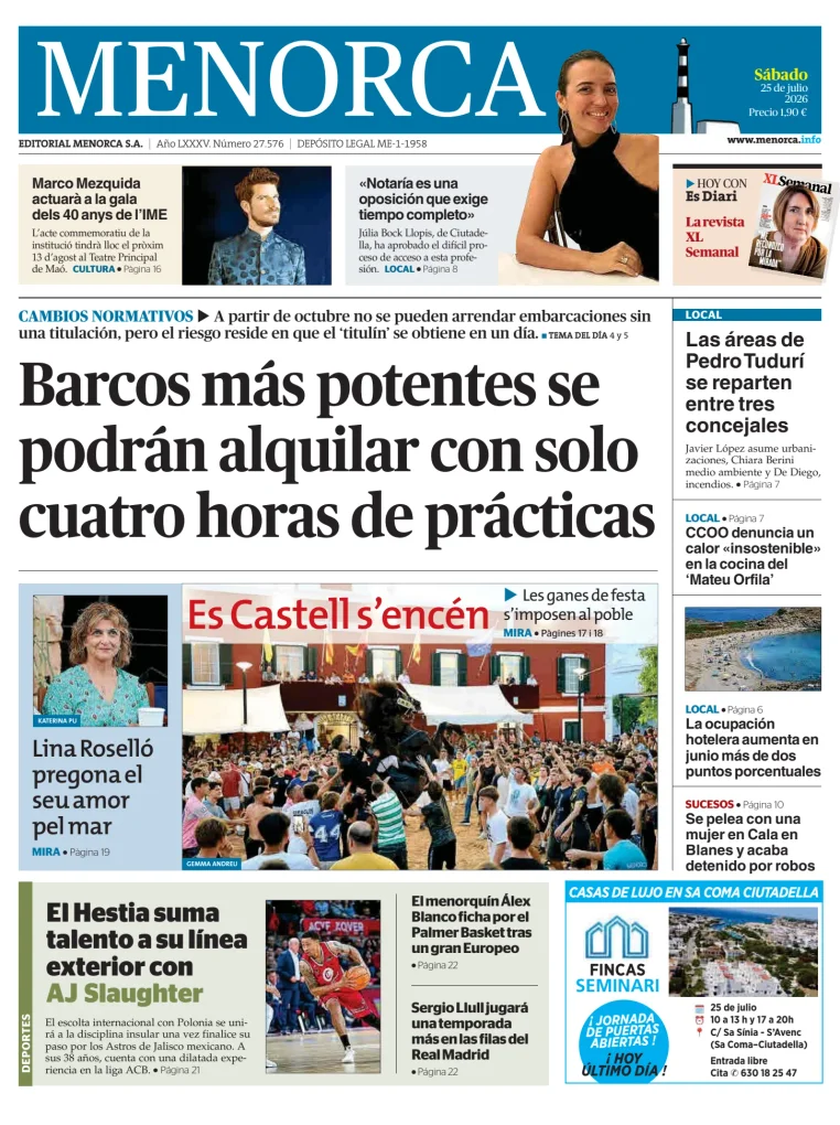 Menorca Diario Insular — 25/07