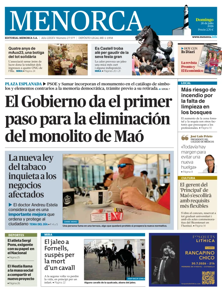Menorca Diario Insular — 26/07