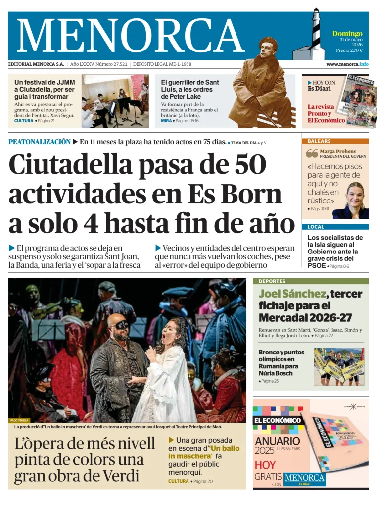Menorca Diario Insular — 31/05