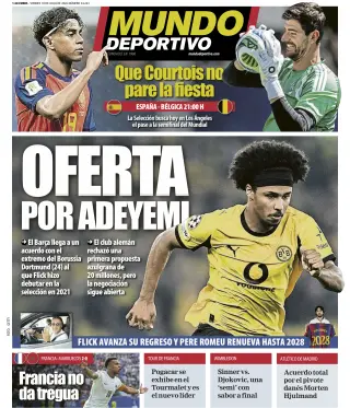 Portada de Mundo Deportivo (At. Madrid), 10 de julio de 2026