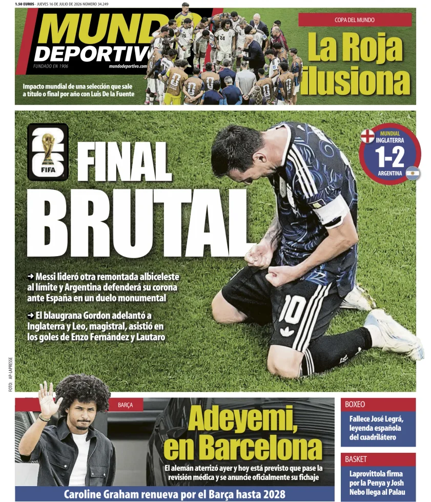 Mundo Deportivo (At. Madrid) — 16/07