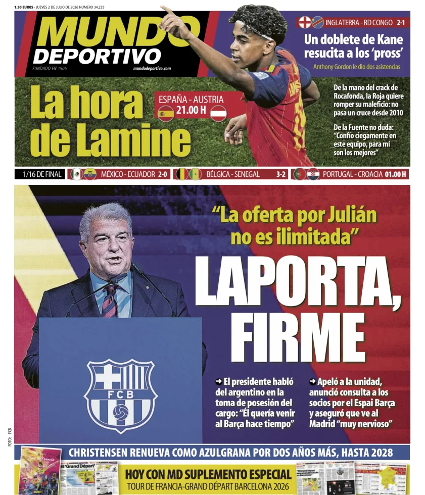 Mundo Deportivo (At. Madrid) — 02/07