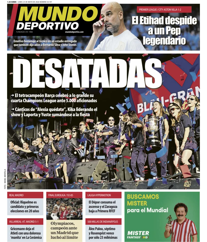 Mundo Deportivo (At. Madrid) — 25/05