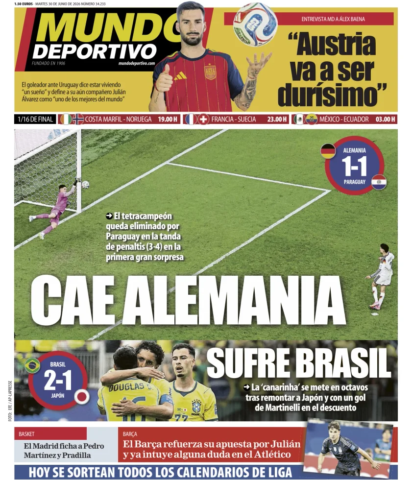 Mundo Deportivo (At. Madrid) — 30/06