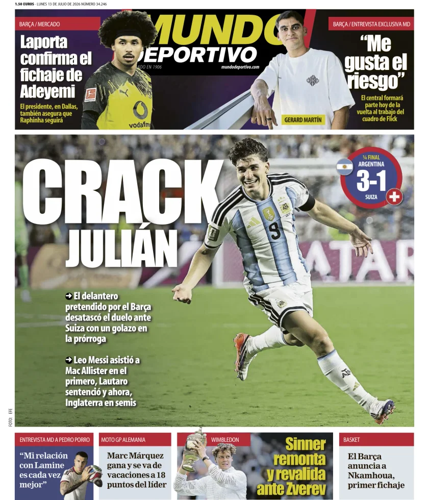 Mundo Deportivo (Barcelona) — 13/07