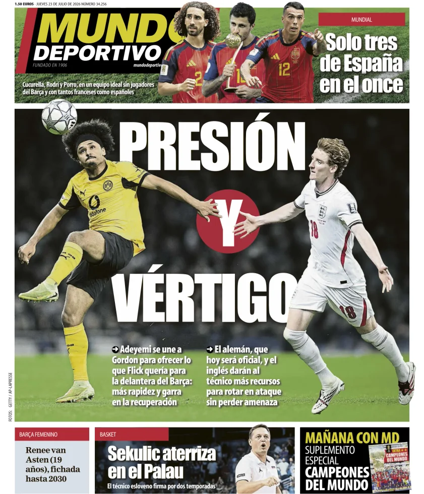 Mundo Deportivo (Barcelona) — 23/07