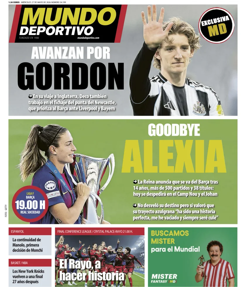 Mundo Deportivo (Barcelona) — 27/05