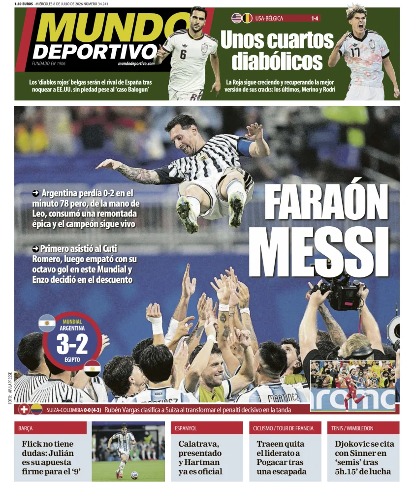 Portada de Mundo Deportivo (Barcelona)