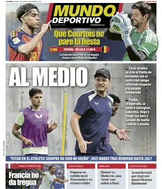 Portada de Mundo Deportivo (Bizkaia-Araba), 10 de julio de 2026