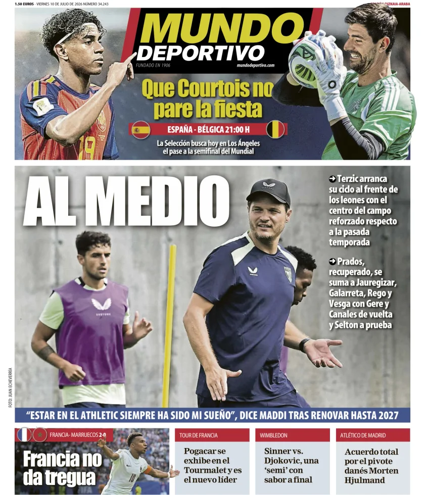 Portada de Mundo Deportivo (Bizkaia-Araba)
