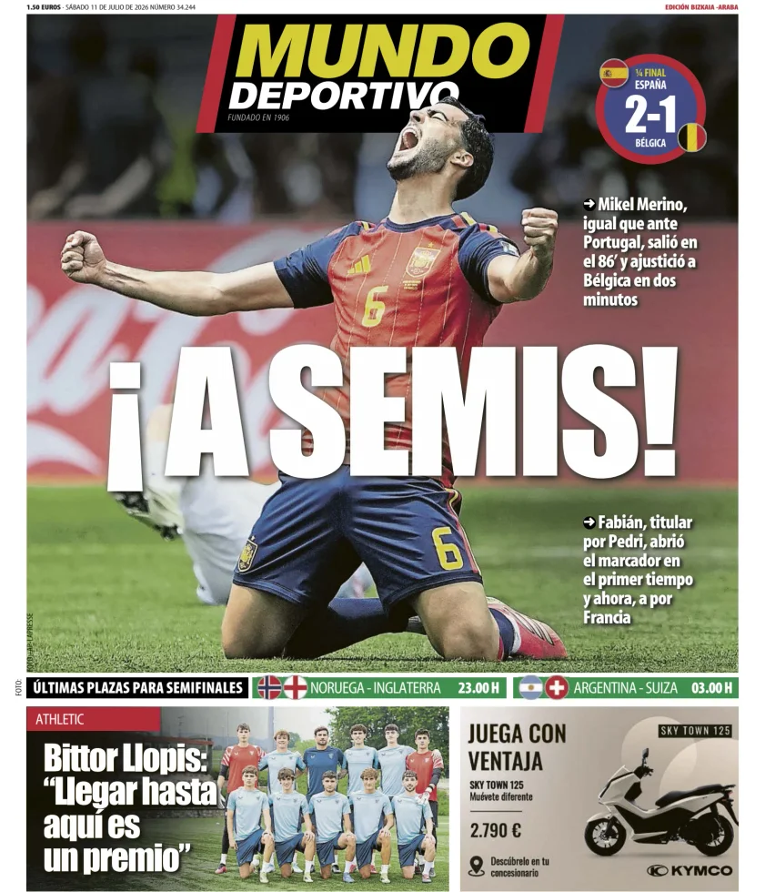 Portada de Mundo Deportivo (Bizkaia-Araba)