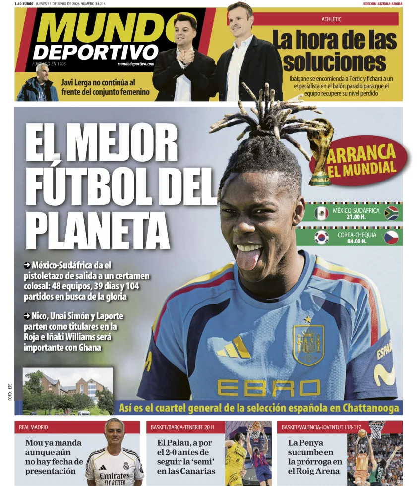Portada de Mundo Deportivo (Bizkaia-Araba)
