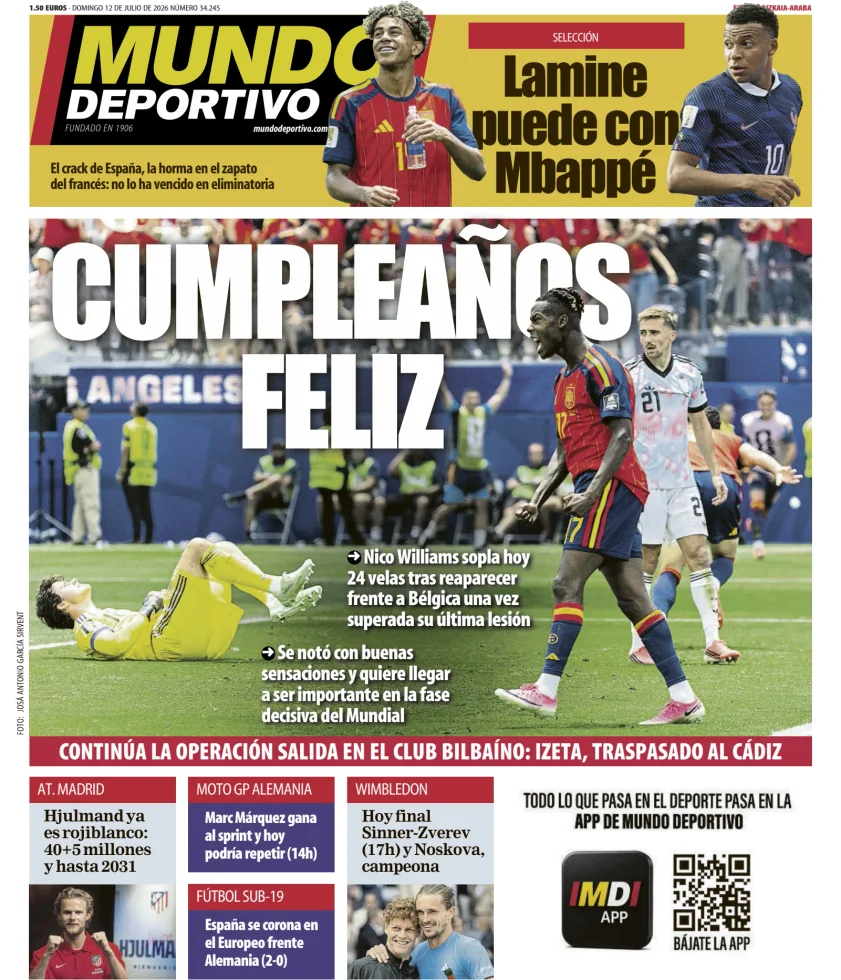 Portada de Mundo Deportivo (Bizkaia-Araba)