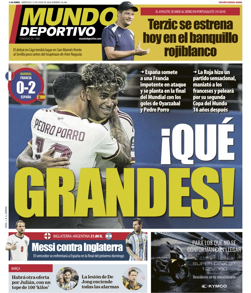 Mundo Deportivo (Bizkaia-Araba) — 15/07