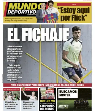 Portada de Mundo Deportivo (Bizkaia-Araba), 24 de julio de 2026