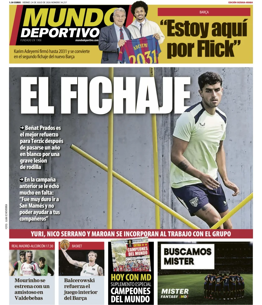 Portada de Mundo Deportivo (Bizkaia-Araba)