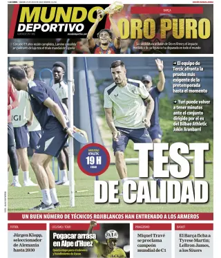 Portada de Mundo Deportivo (Bizkaia-Araba), 25 de julio de 2026
