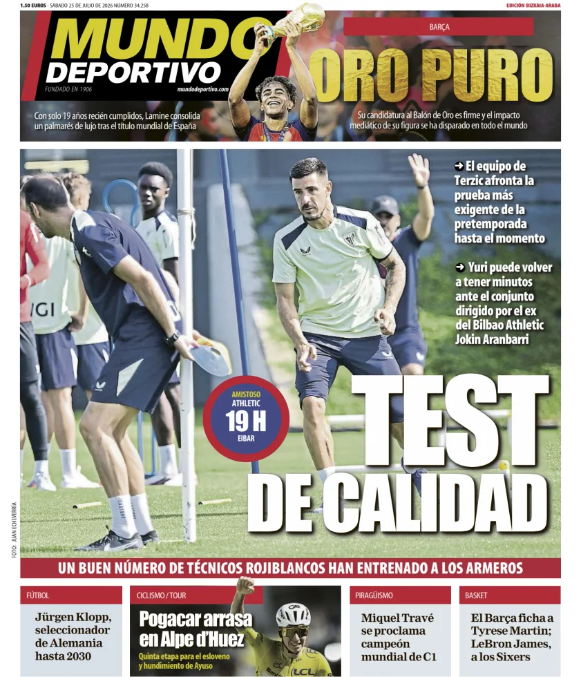 Portada de Mundo Deportivo (Bizkaia-Araba)