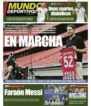 Portada de Mundo Deportivo (Bizkaia-Araba), 8 de julio de 2026
