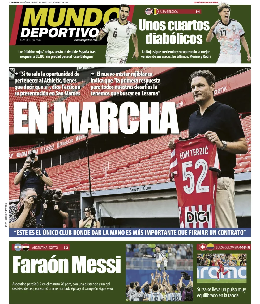 Portada de Mundo Deportivo (Bizkaia-Araba)