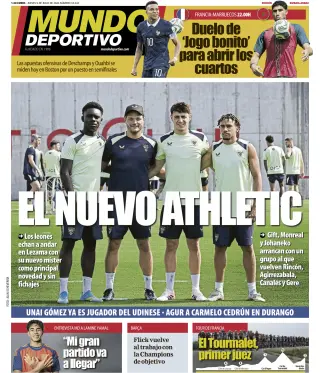 Portada de Mundo Deportivo (Bizkaia-Araba), 9 de julio de 2026