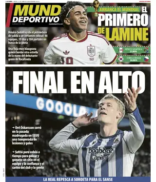 Portada de Mundo Deportivo (Gipuzkoa), 11 de junio de 2026