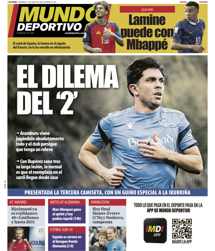 Portada de Mundo Deportivo (Gipuzkoa)