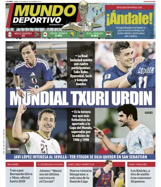 Portada de Mundo Deportivo (Gipuzkoa), 12 de junio de 2026