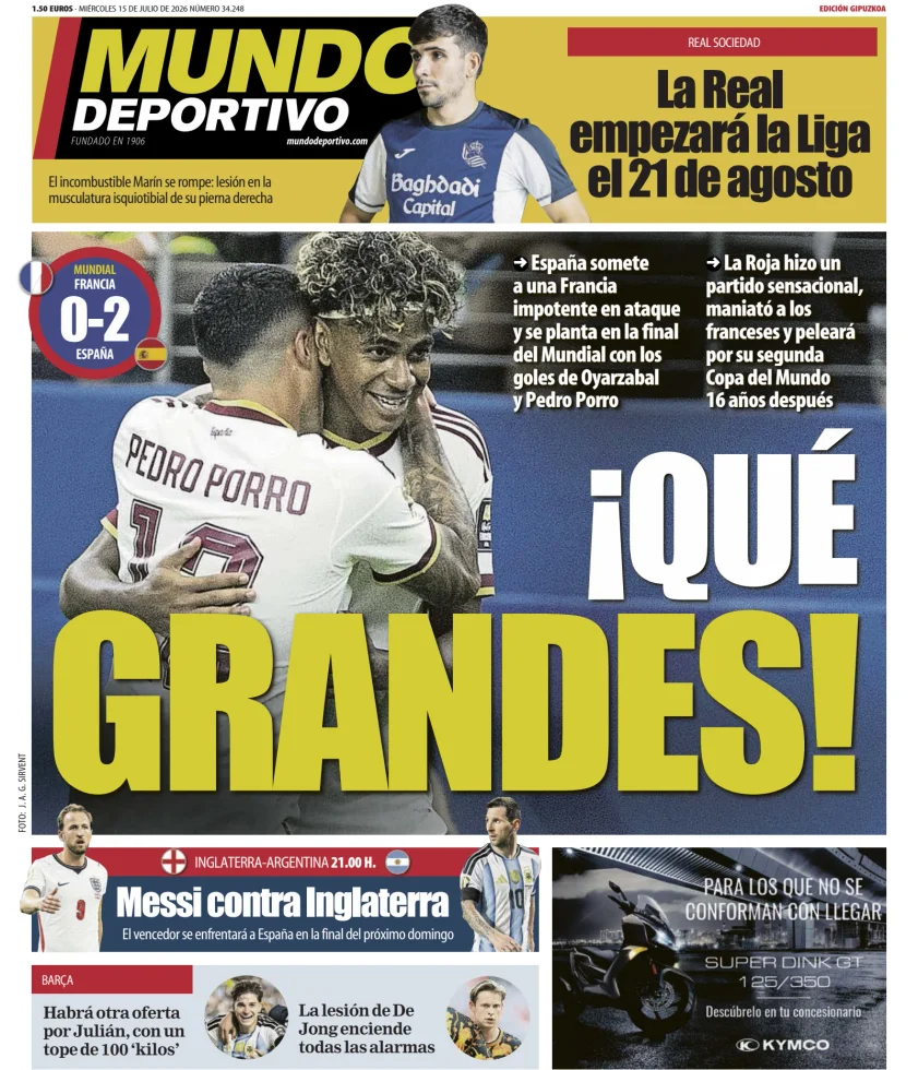 Mundo Deportivo (Gipuzkoa) — 15/07