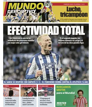 Portada de Mundo Deportivo (Gipuzkoa), 31 de mayo de 2026