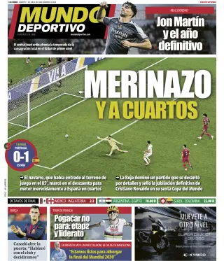 Portada de Mundo Deportivo (Gipuzkoa), 7 de julio de 2026