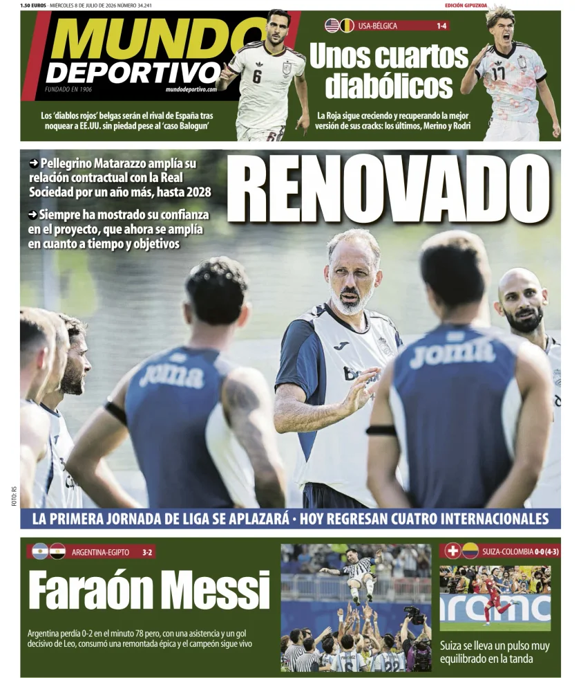 Portada de Mundo Deportivo (Gipuzkoa)