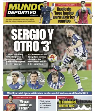 Portada de Mundo Deportivo (Gipuzkoa), 9 de julio de 2026