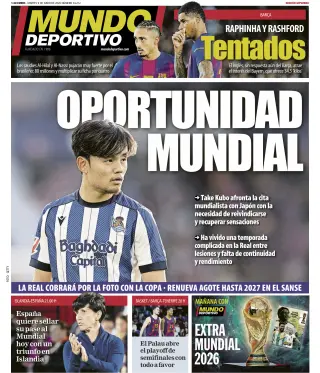 Portada de Mundo Deportivo (Gipuzkoa), 9 de junio de 2026