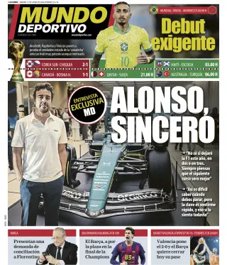 Portada de Mundo Deportivo, 13 de junio de 2026
