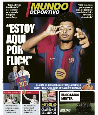 Portada de Mundo Deportivo, 24 de julio de 2026