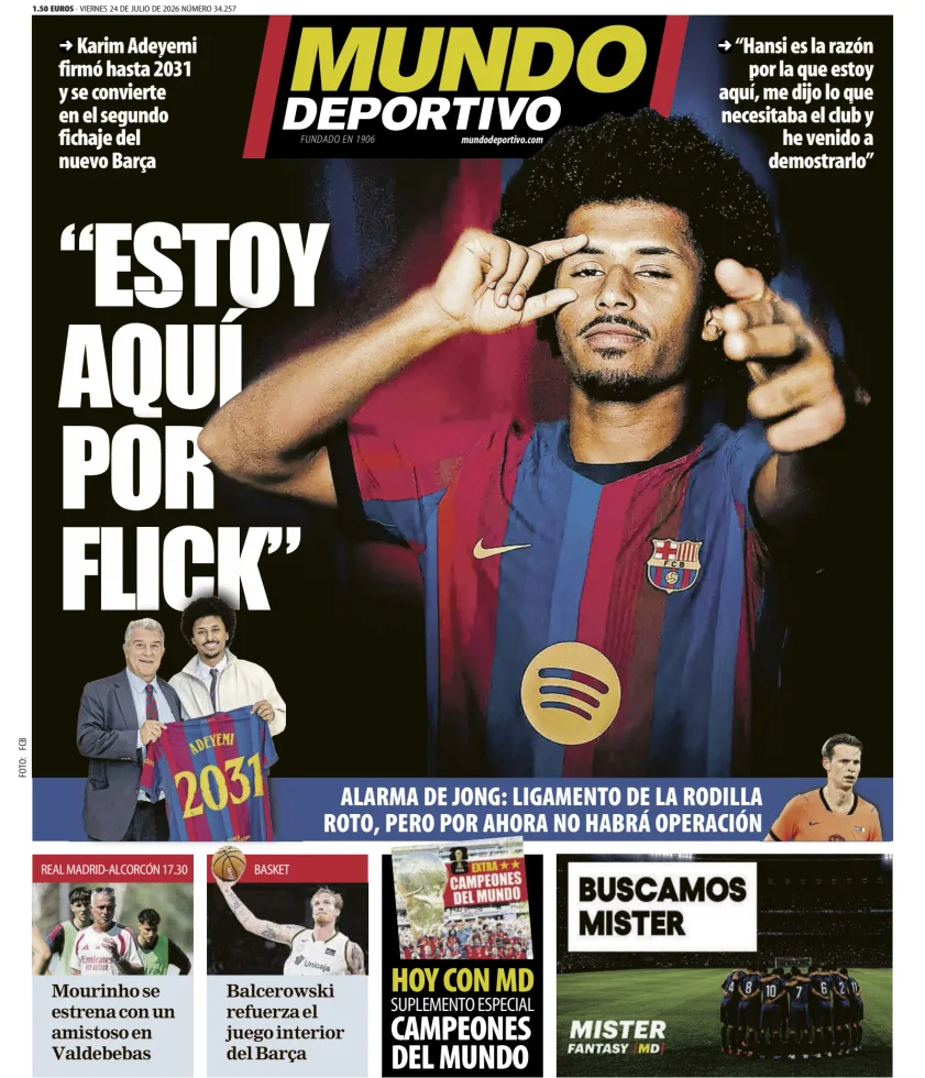 Portada de Mundo Deportivo