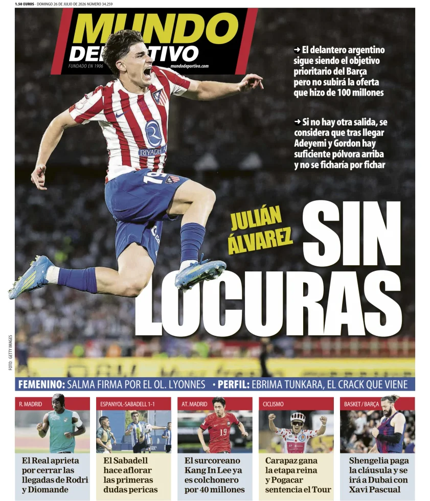 Portada de Mundo Deportivo