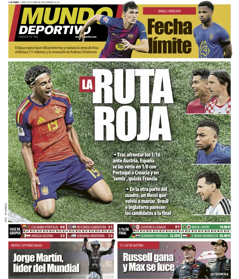 Mundo Deportivo — 29/06