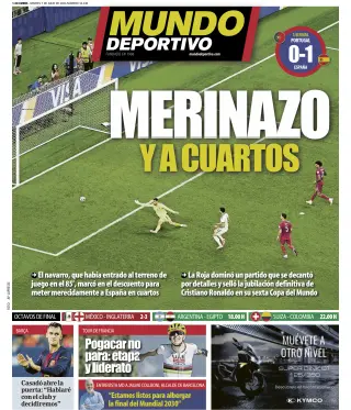 Portada de Mundo Deportivo, 7 de julio de 2026