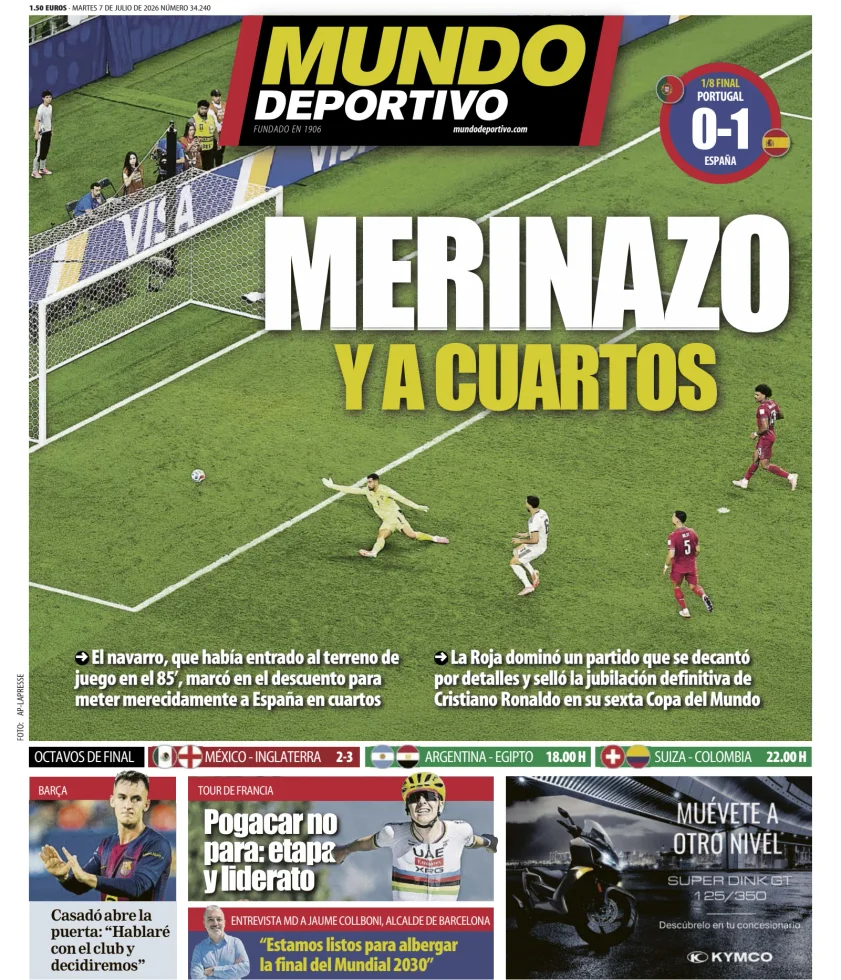 Portada de Mundo Deportivo