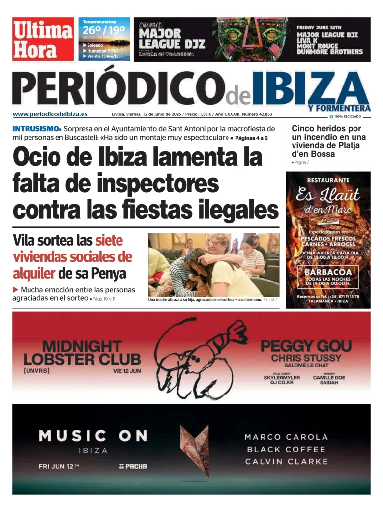 Portada de Periódico de Ibiza