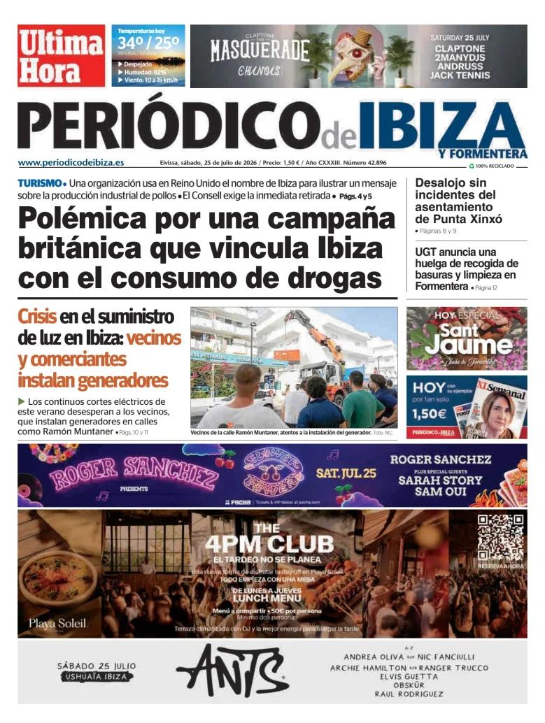 Portada de Periódico de Ibiza