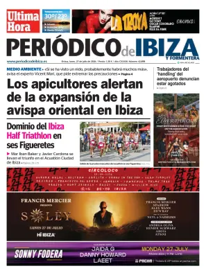 Portada de Periódico de Ibiza, 27 de julio de 2026