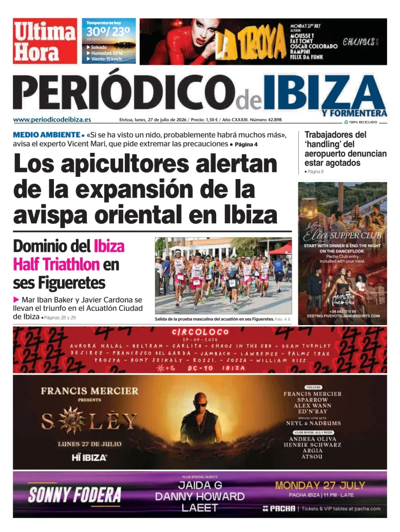 Portada de Periódico de Ibiza