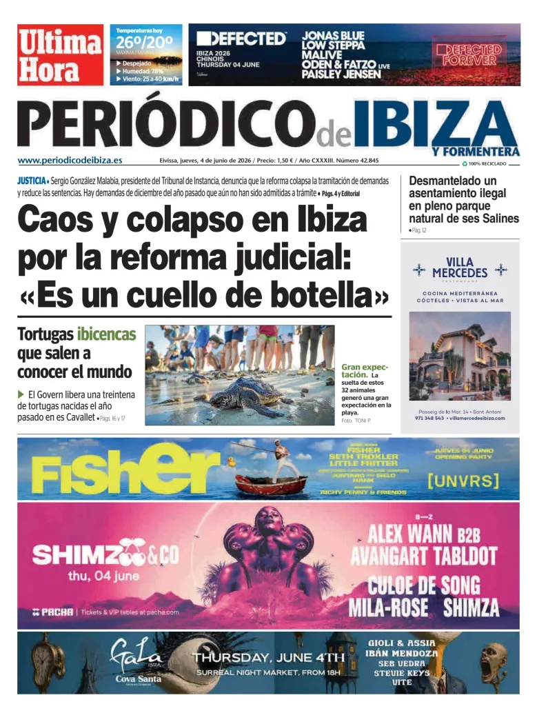 Portada de Periódico de Ibiza