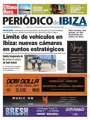 Portada de Periódico de Ibiza, 5 de junio de 2026