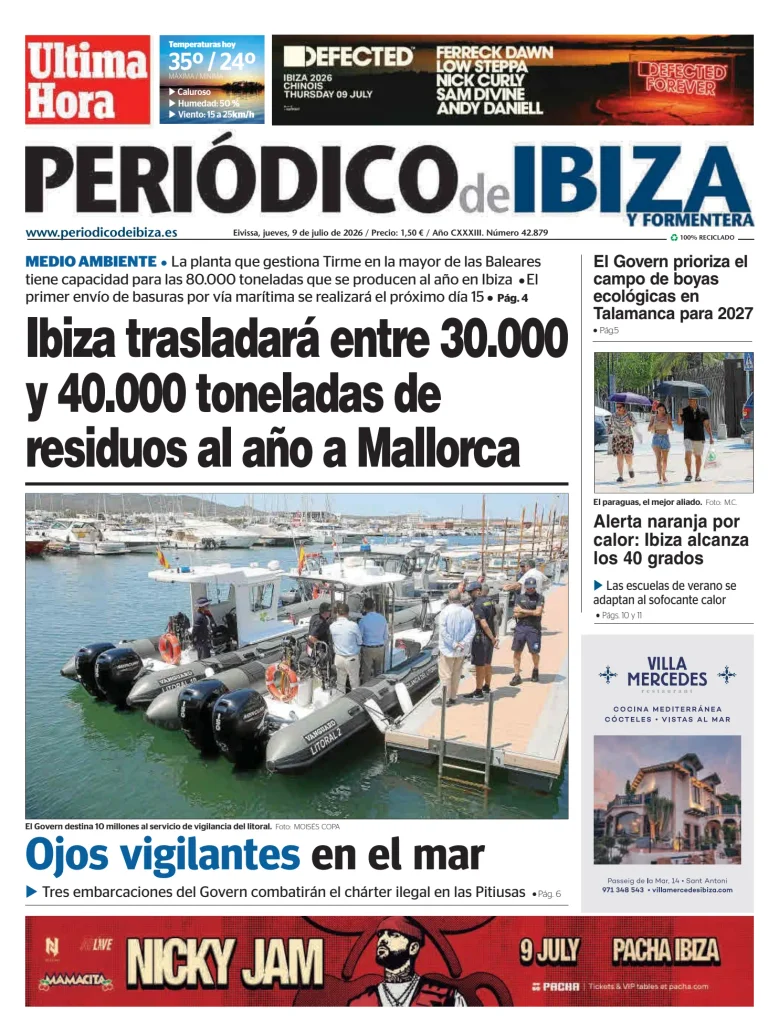 Portada de Periódico de Ibiza