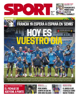 Portada de Sport, 10 de julio de 2026