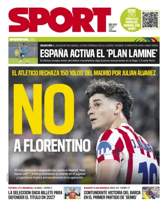 Portada de Sport, 10 de junio de 2026